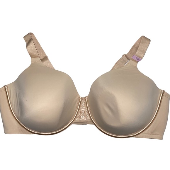NEW Vanity Fair Beauty Back Smoothing Full-Figure Contour Bra 76380 Neutral 44D - Picture 4 of 12